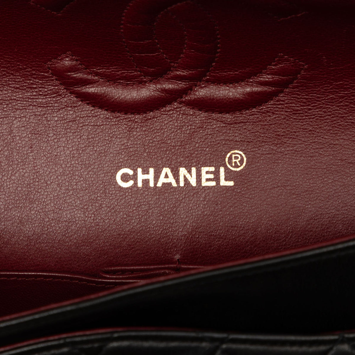 Chanel Medium Classic Lambskin Double Flap — Black