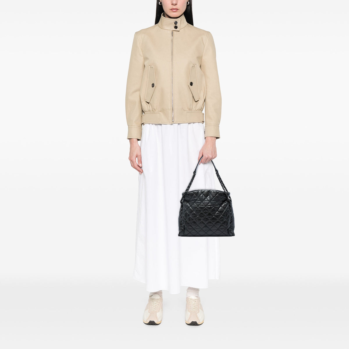 Chanel Medium Quilted Calfskin Chain Me Hobo