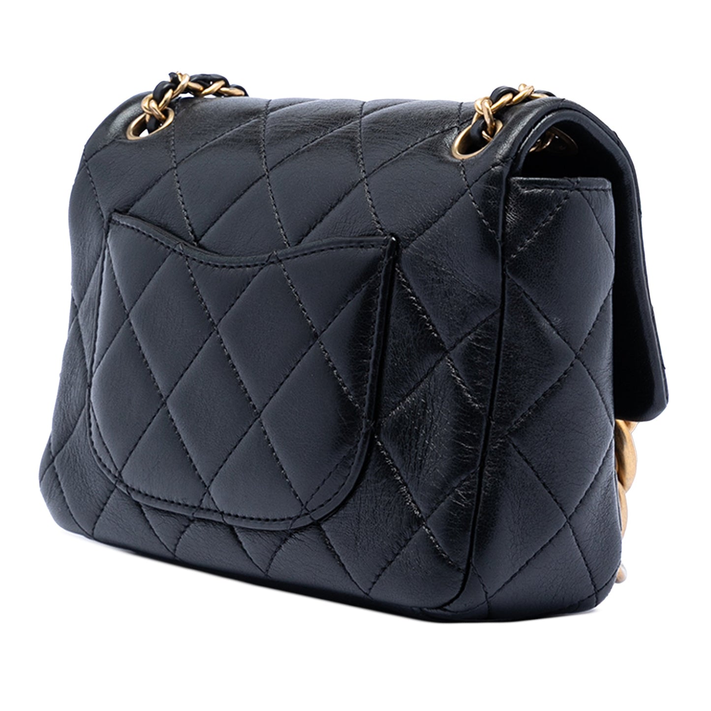 Chanel Mini CC Quilted Calfskin Multi Chain Single Flap