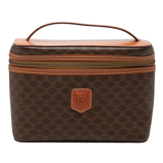 Celine Macadam Coated Canvas Vanity Bag