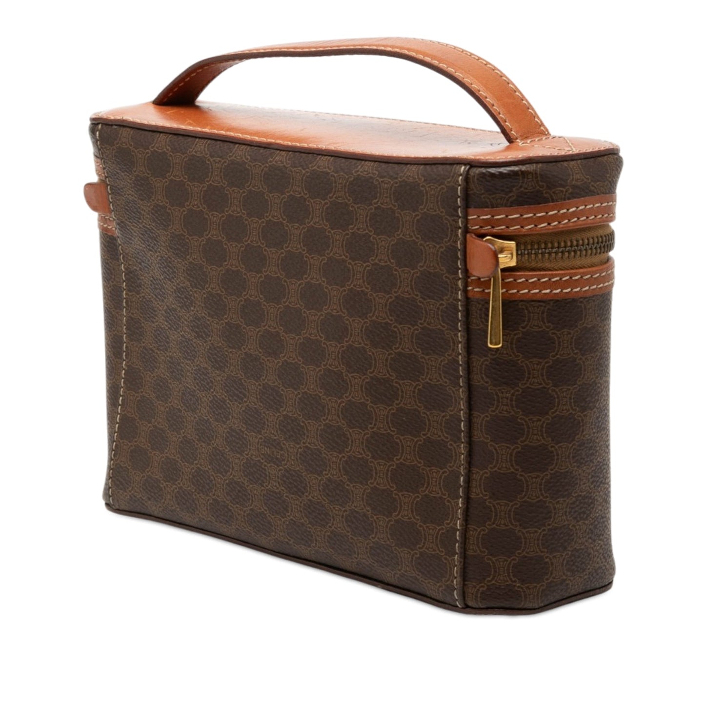 Celine Macadam Coated Canvas Vanity Bag