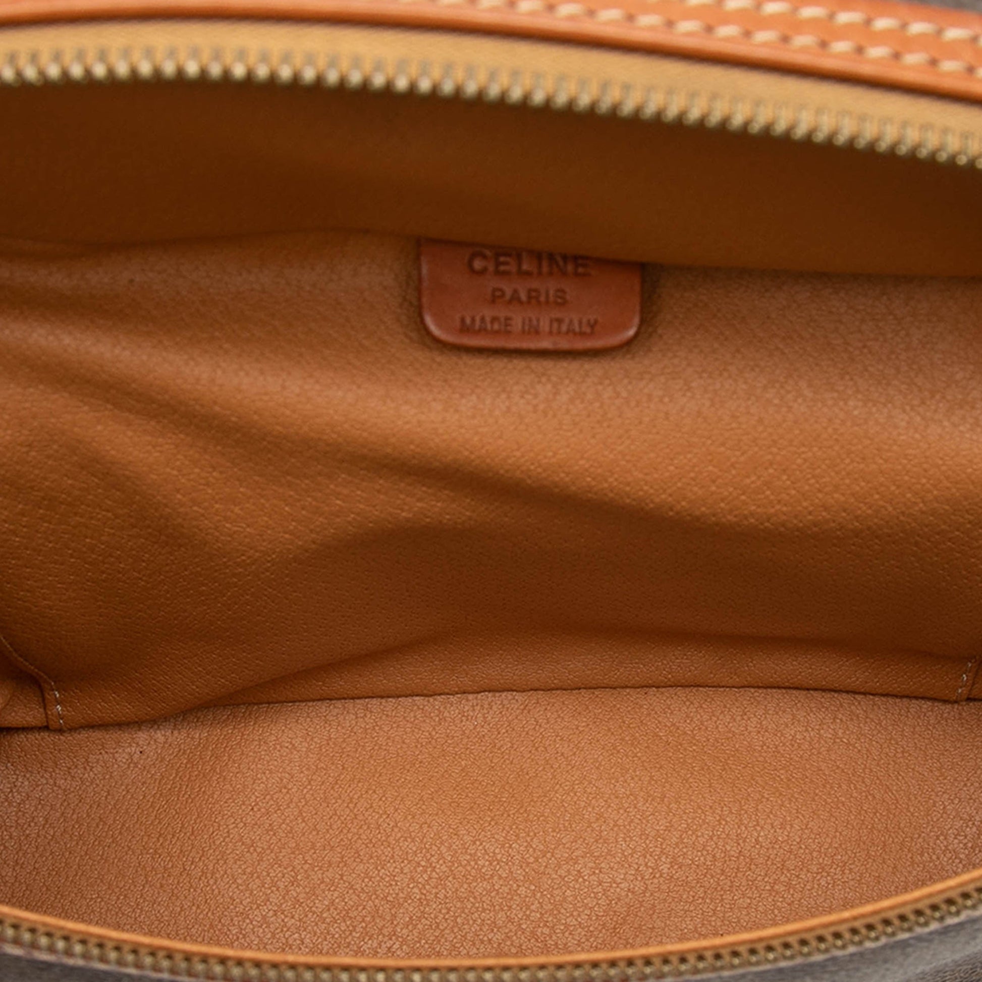Celine Macadam Coated Canvas Vanity Bag