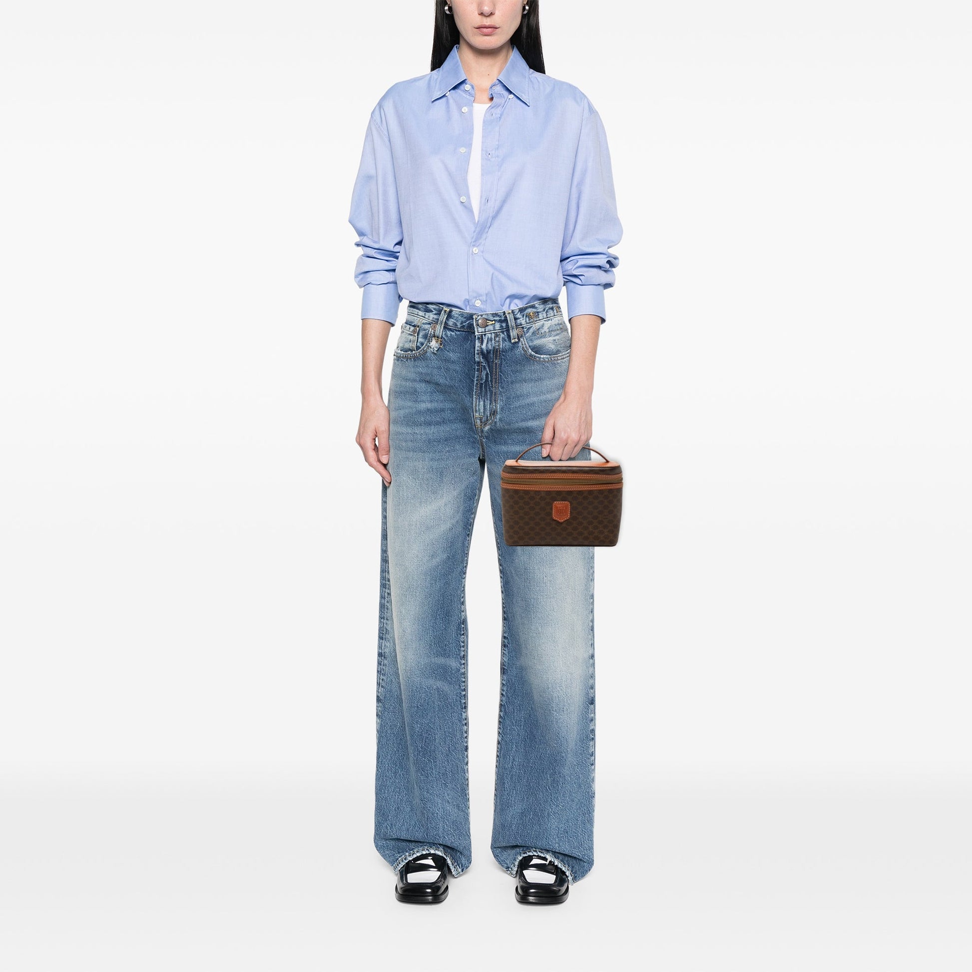Celine Macadam Coated Canvas Vanity Bag