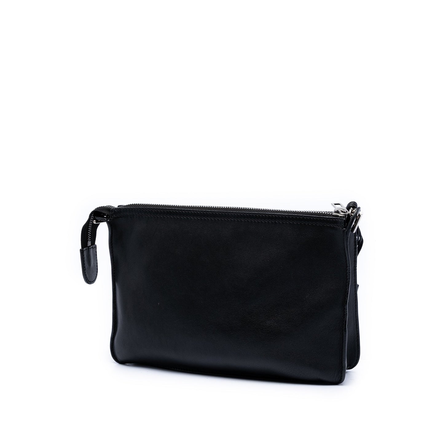 Celine Bicolor Leather Pocket Envelope Zip Crossbody