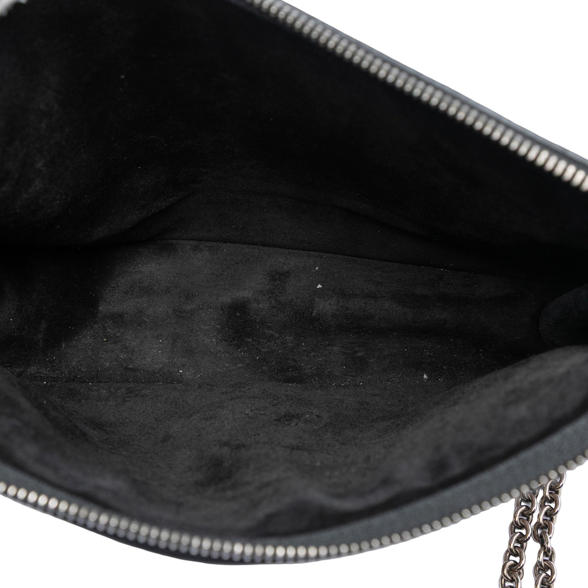 Celine Bicolor Leather Pocket Envelope Zip Crossbody