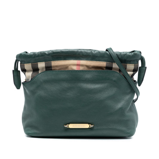 Burberry House Check Canvas and Calfskin Little Crush Crossbody
