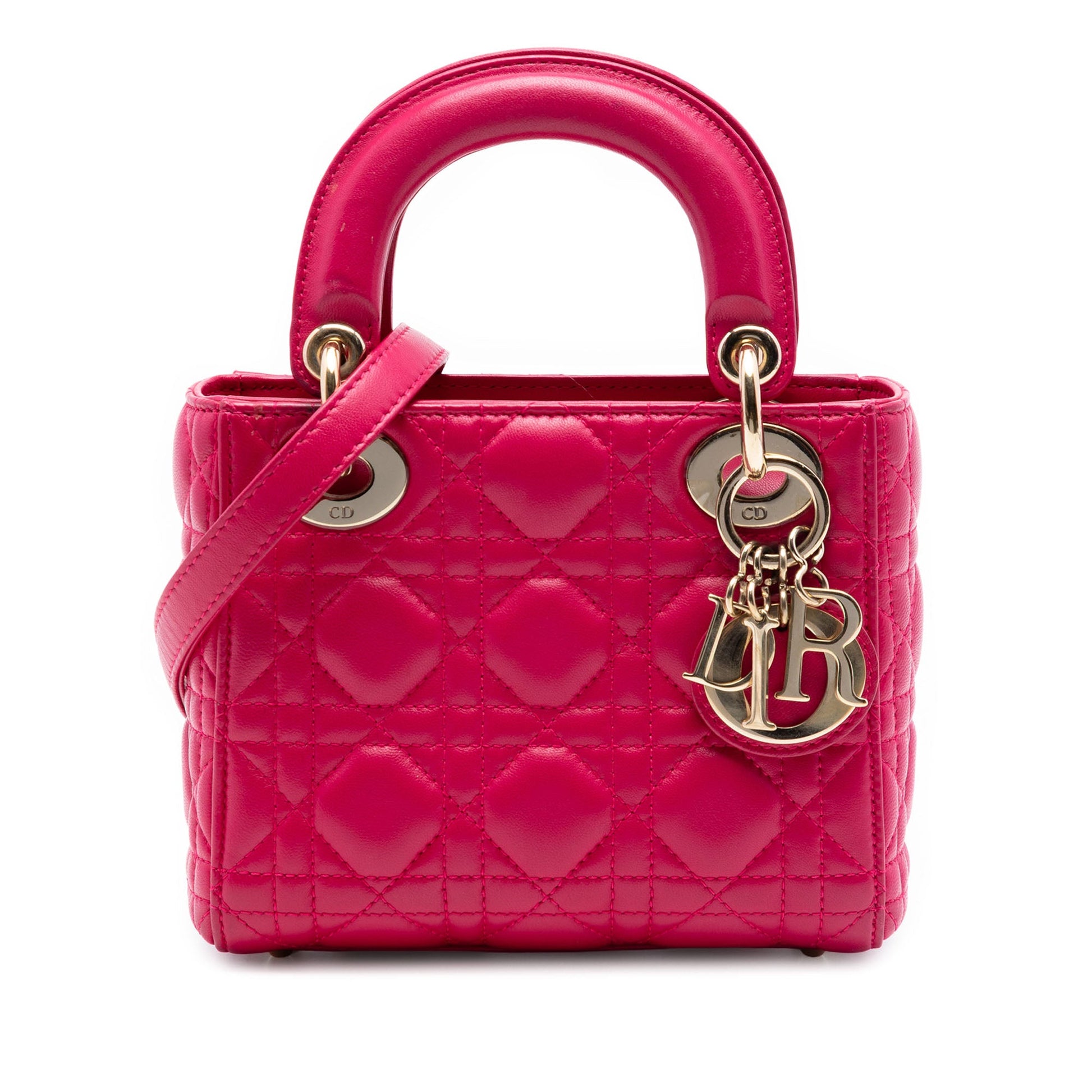 Dior Mini Lambskin Cannage Lady Dior