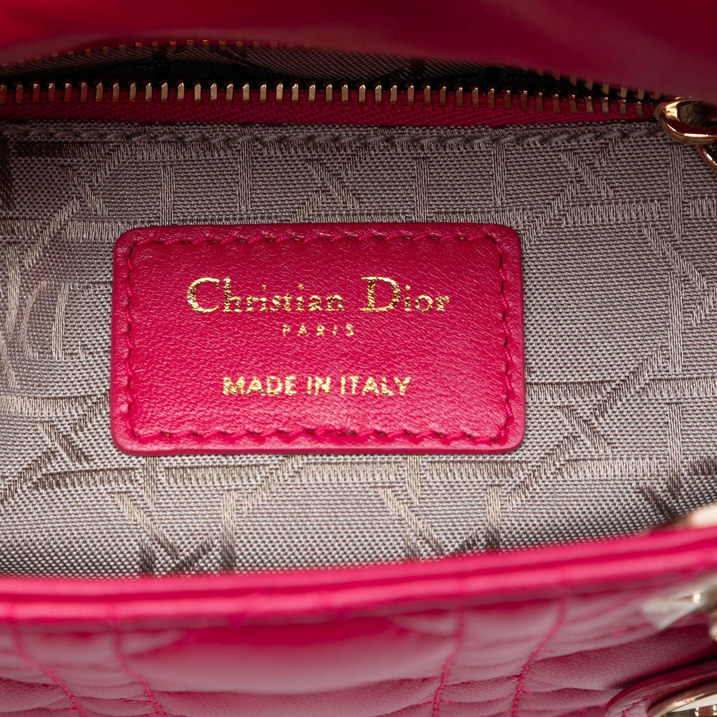 Dior Mini Lambskin Cannage Lady Dior