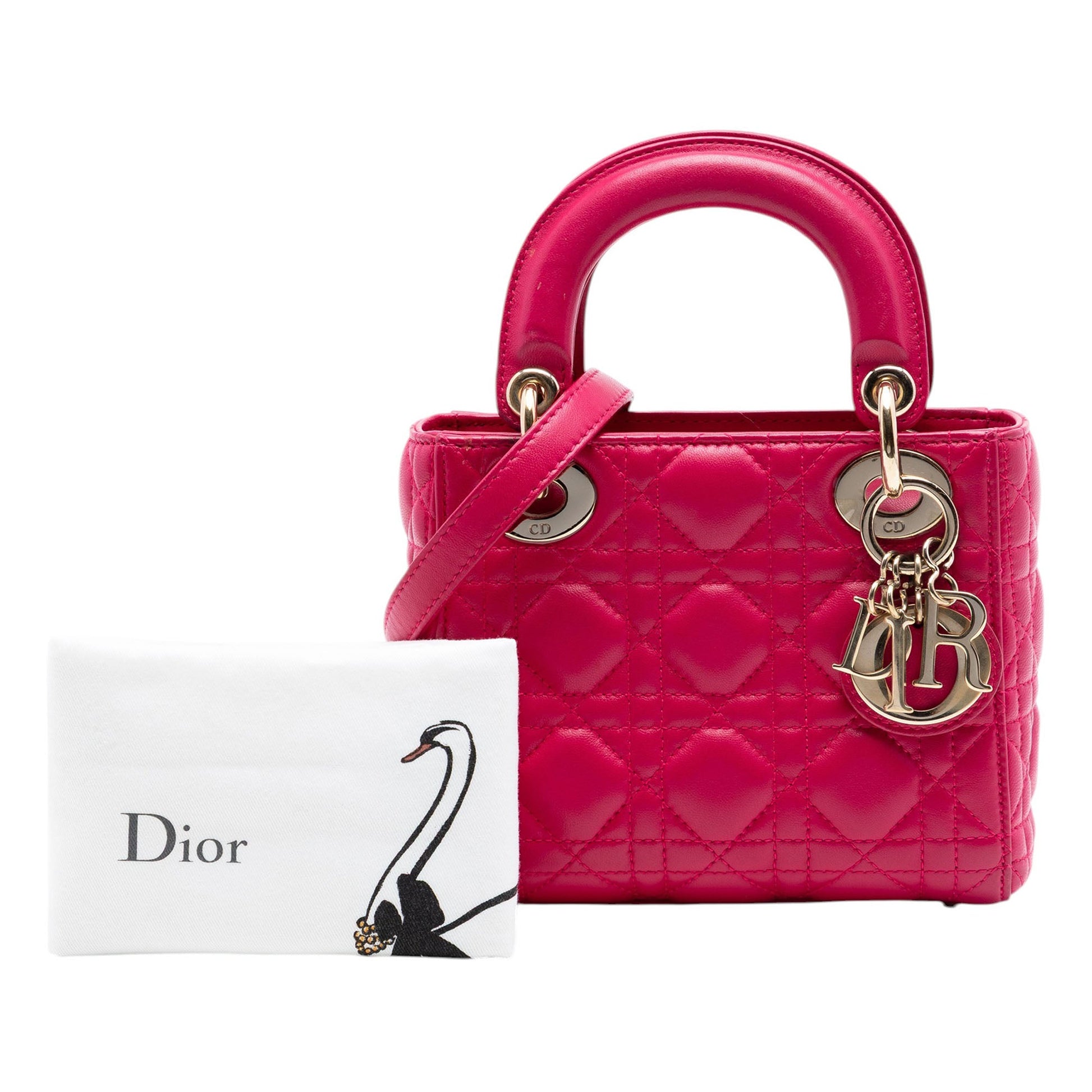 Dior Mini Lambskin Cannage Lady Dior