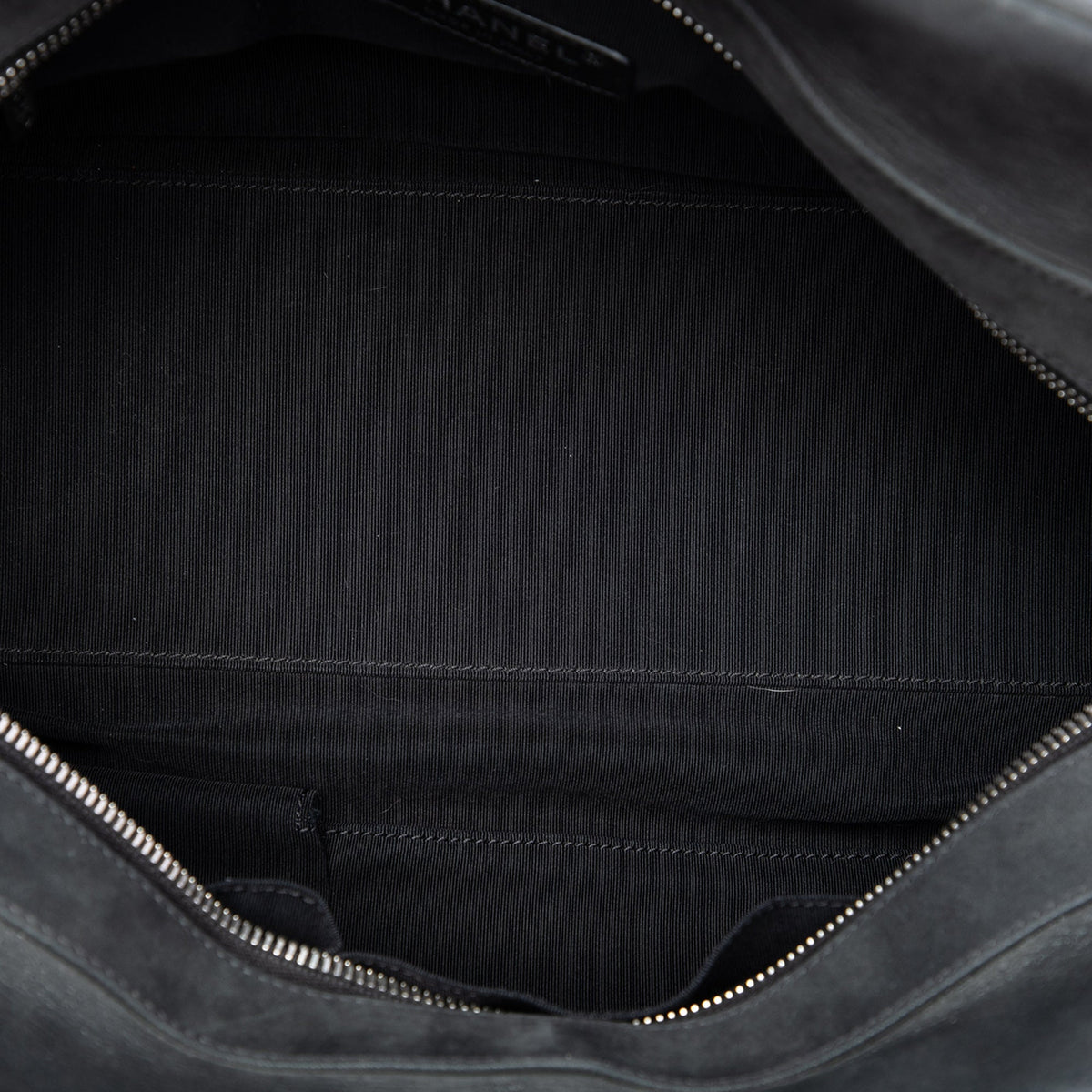 Chanel Quilted Iridescent Calfskin Chic Quilt Bowling Bag — Black