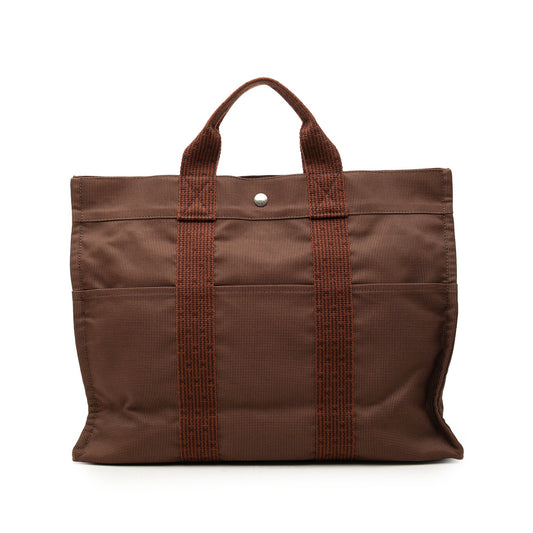 Hermès Canvas Herline MM — Brown