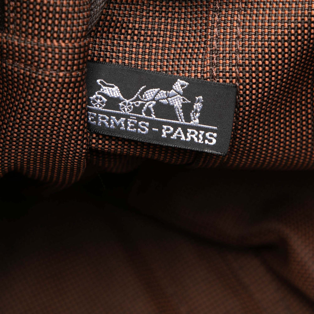 Hermès Canvas Herline MM — Brown