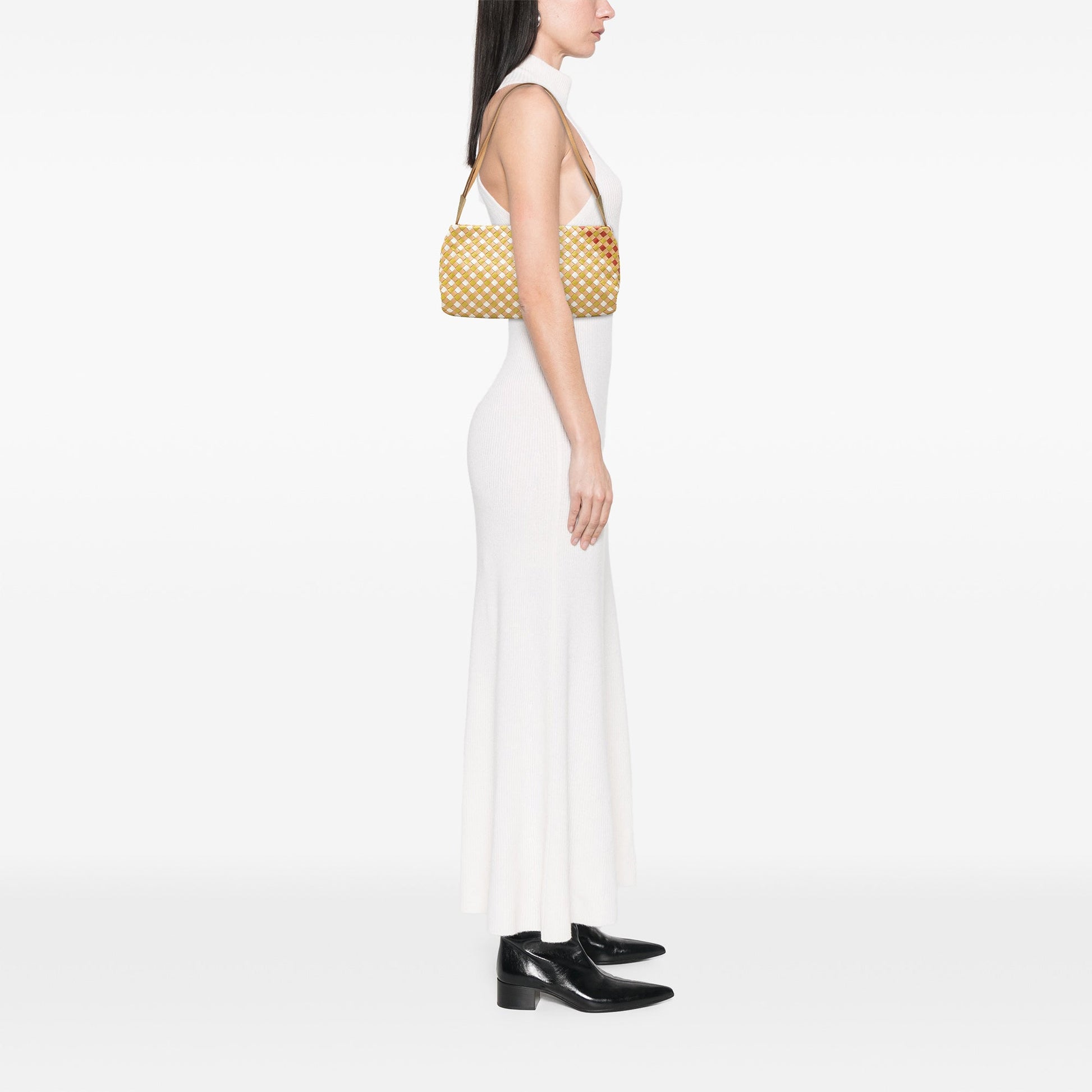 Bottega Veneta Multicolore Nappa Intrecciato Shoulder Bag