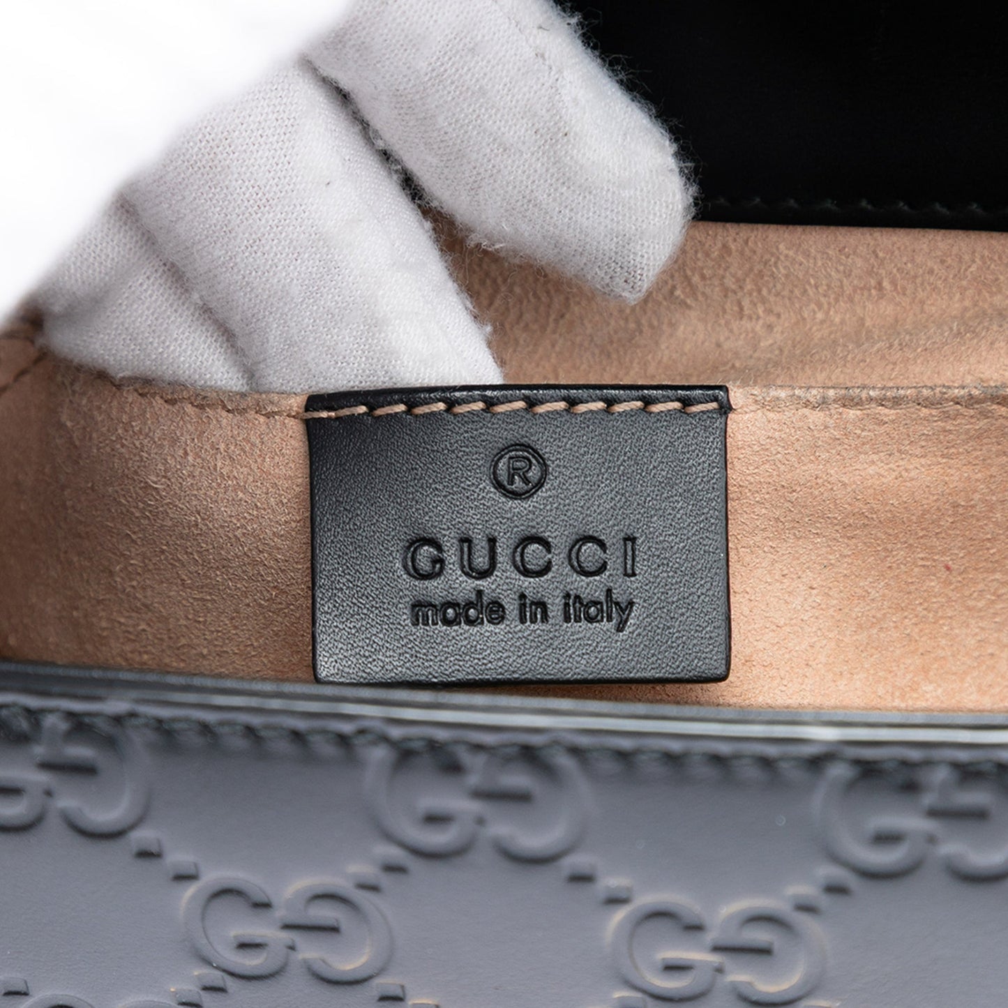 Gucci Small Guccissima Padlock Crossbody