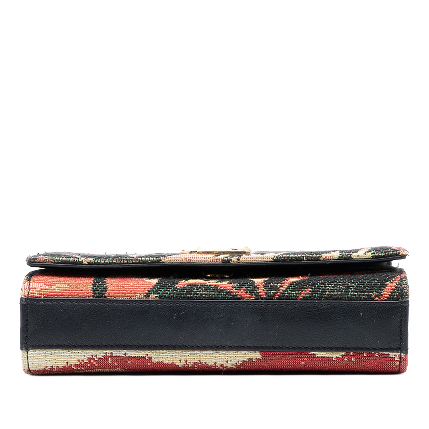 Saint Laurent Small Embroidered Canvas Palm Tree Monogram Kate Crossbody