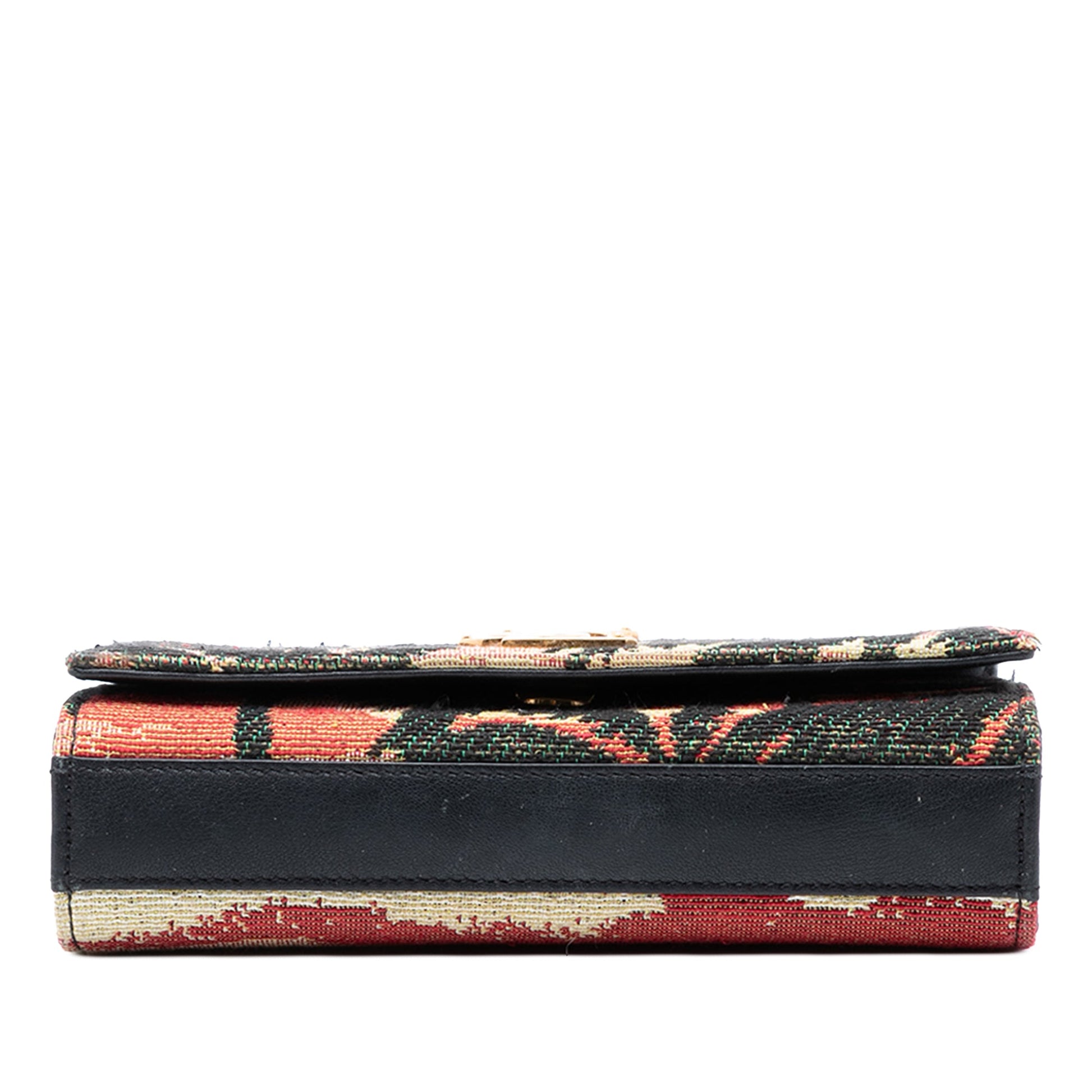 Saint Laurent Small Embroidered Canvas Palm Tree Monogram Kate Crossbody