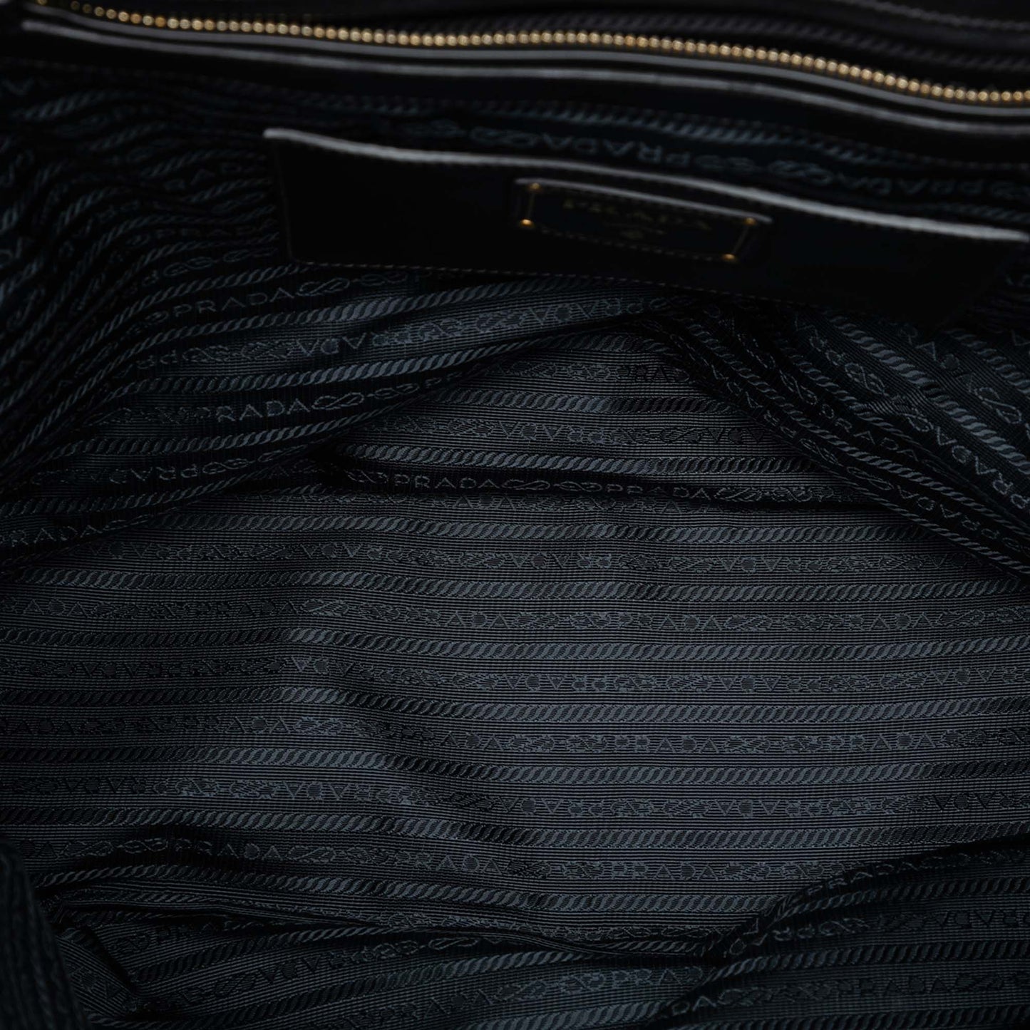 Prada Soft Calf Side Zip Open Convertible Tote