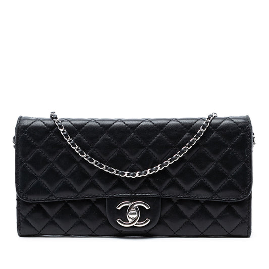 CC Quilted Lambskin East West Wallet on Chain