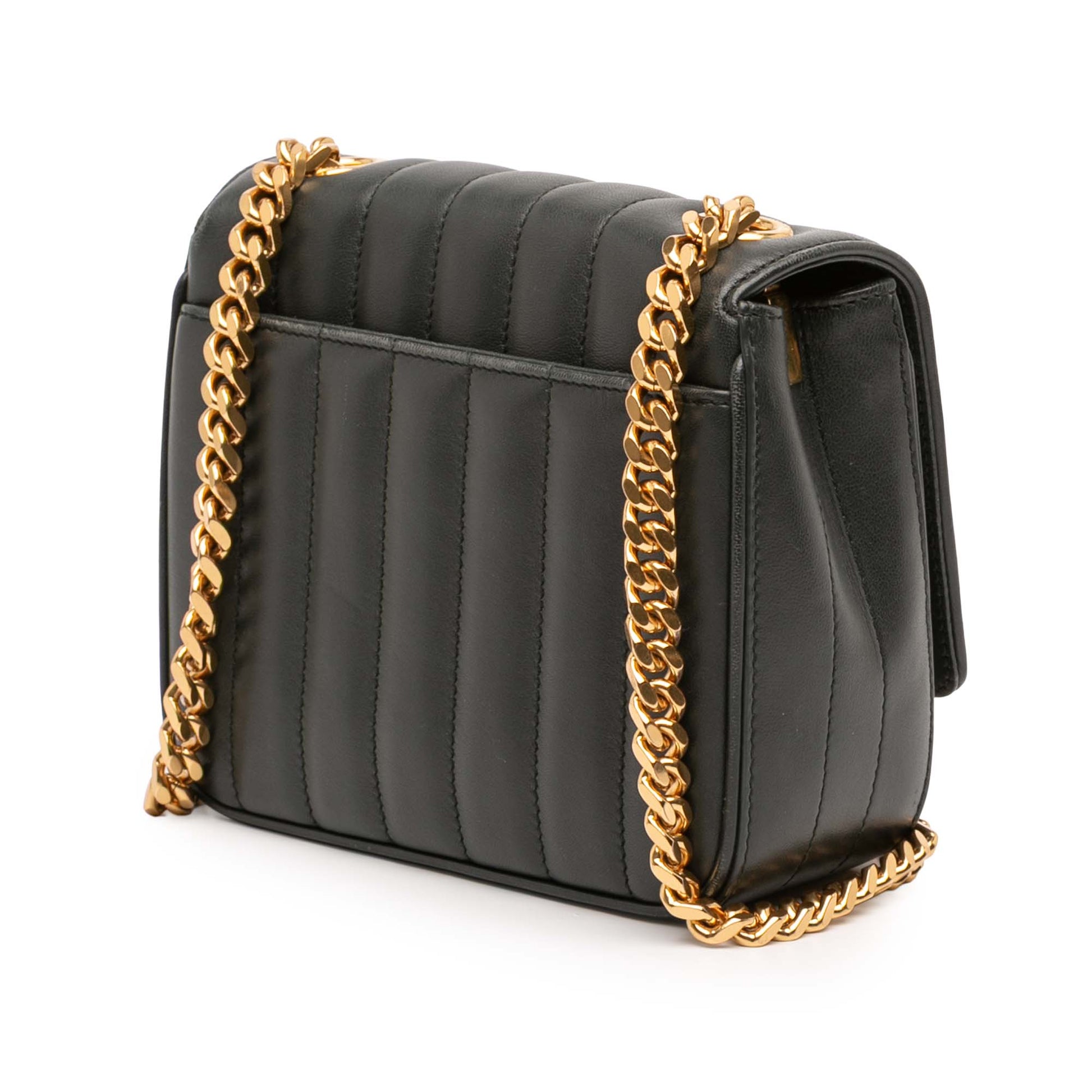 Saint Laurent Small Lambskin Monogram Vicky Chain Bag