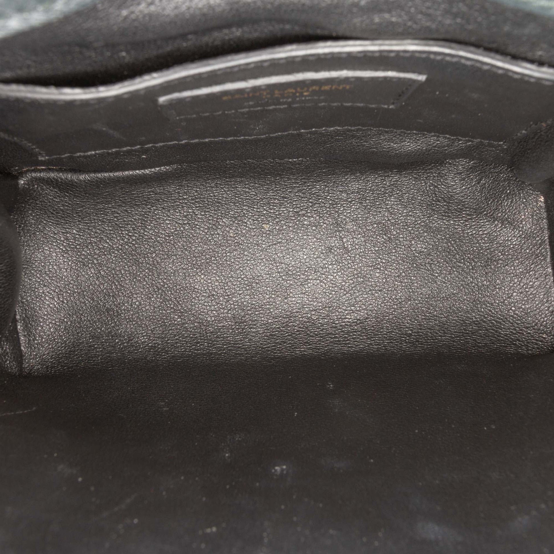 Saint Laurent Small Lambskin Monogram Vicky Chain Bag