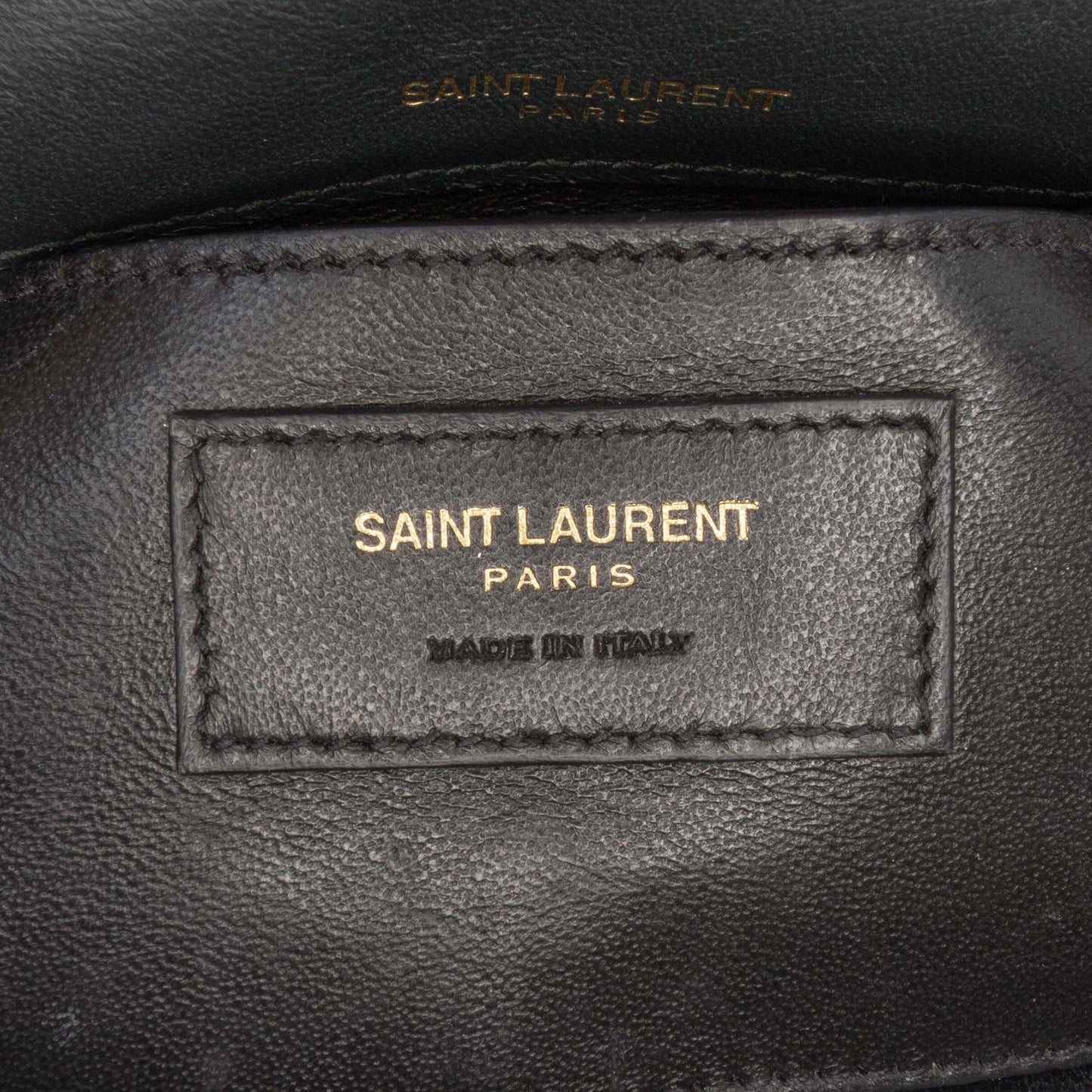 Saint Laurent Small Lambskin Monogram Vicky Chain Bag