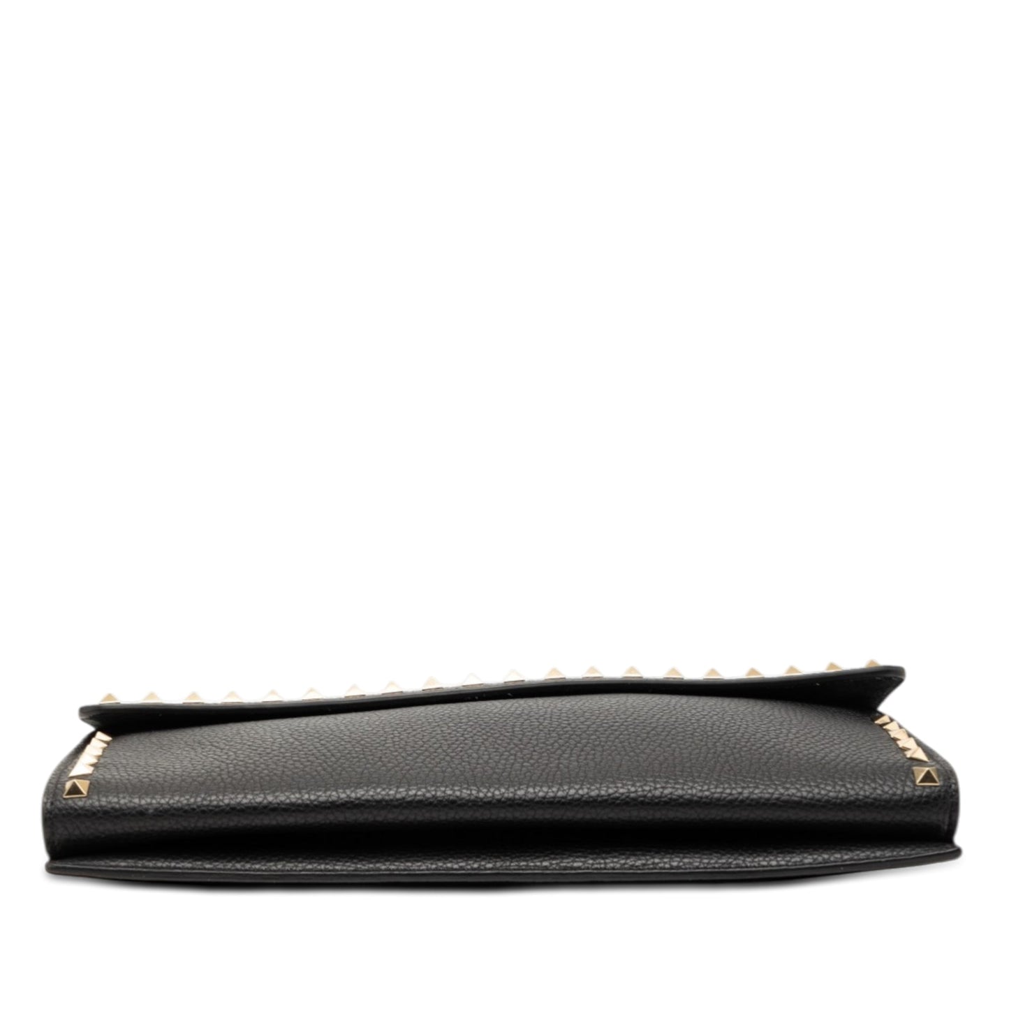 Valentino Grained Calfskin Rockstud Wristlet Clutch