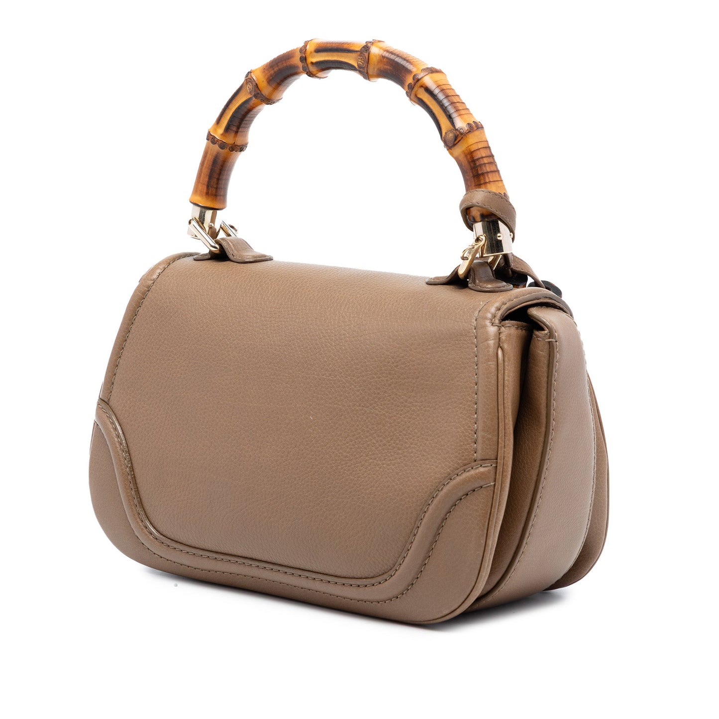 Gucci Medium Calfskin New Bamboo Top Handle Bag