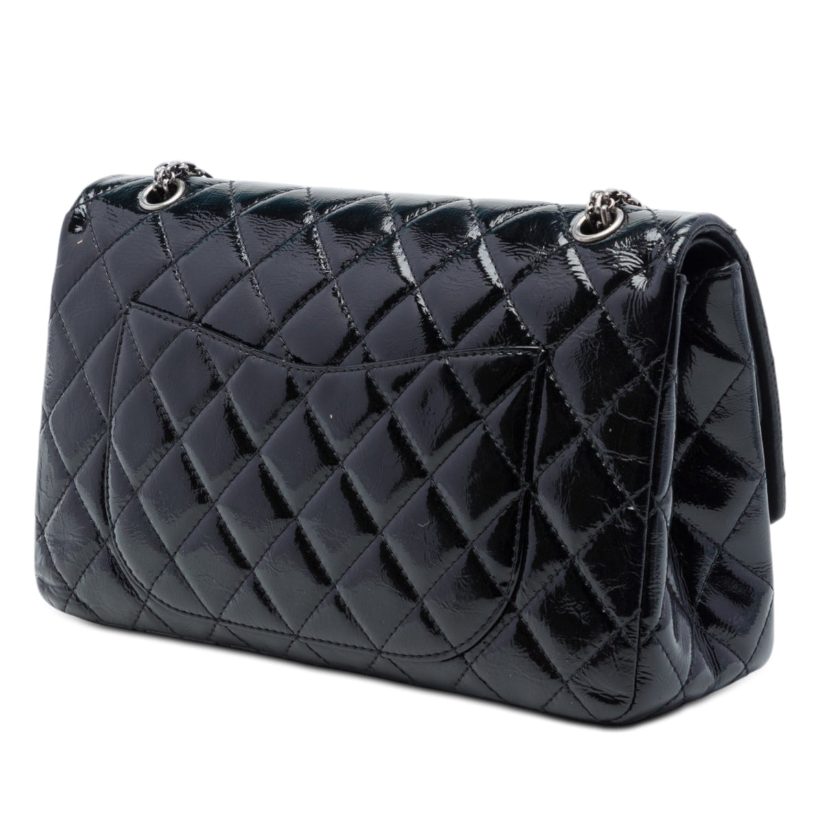 Chanel Quilted Crinkled Patent Reissue 2.55 Double Flap 227