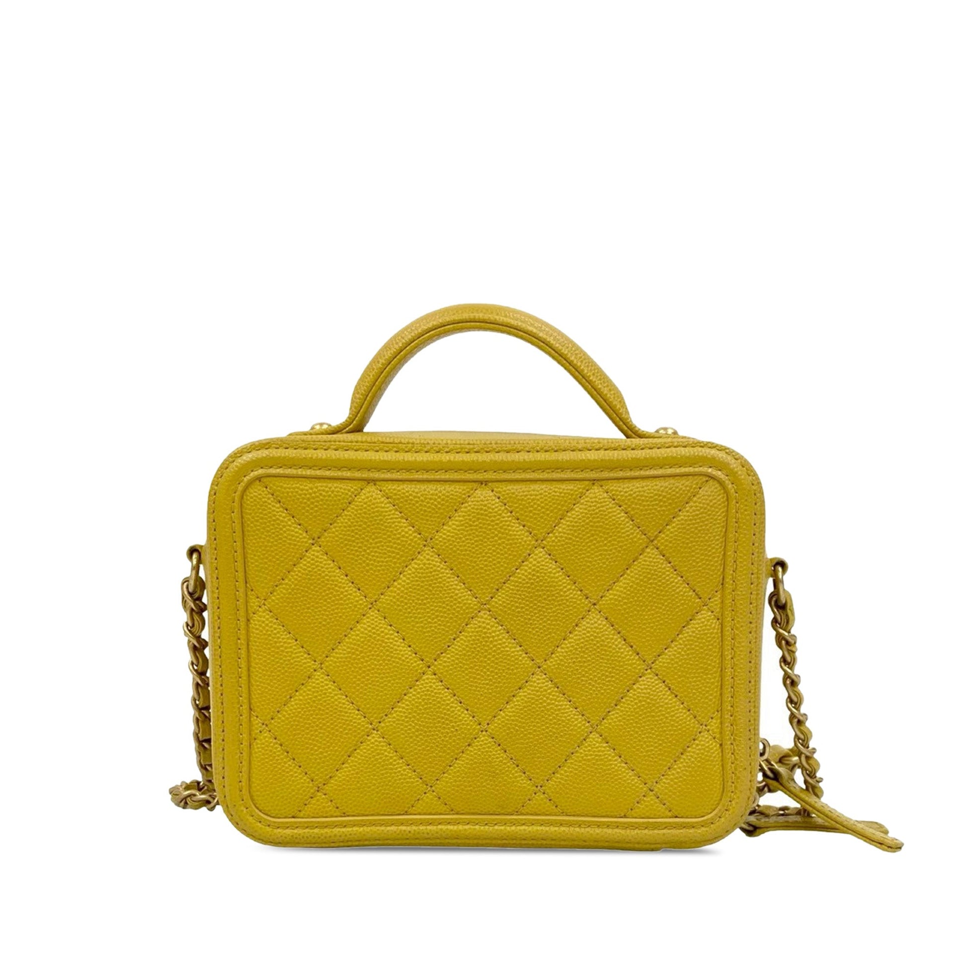 Chanel Small Caviar CC Filigree Vanity Bag