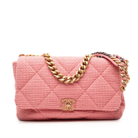 Chanel Maxi Tweed 19 Flap