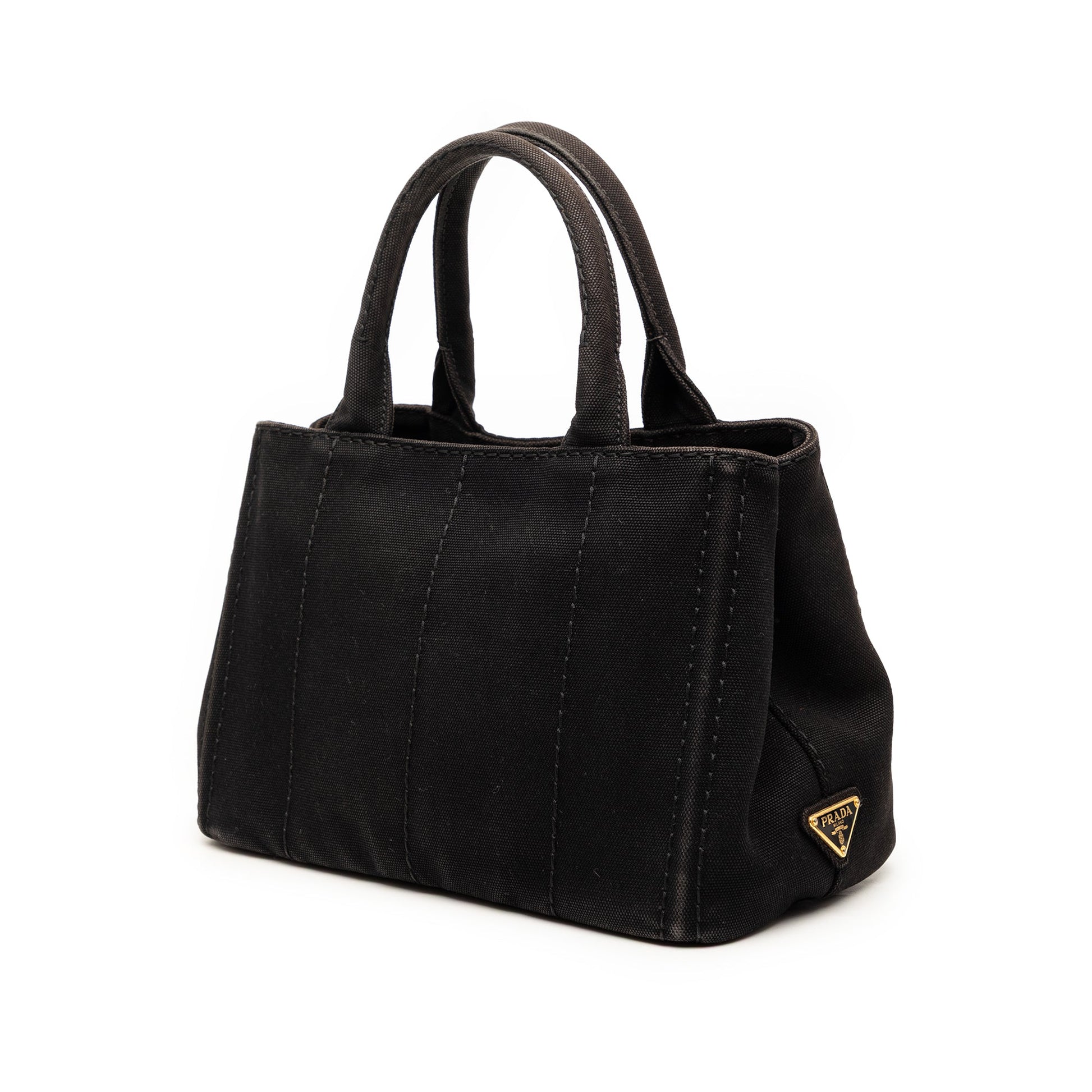 Prada Small Canvas Canapa Logo Satchel
