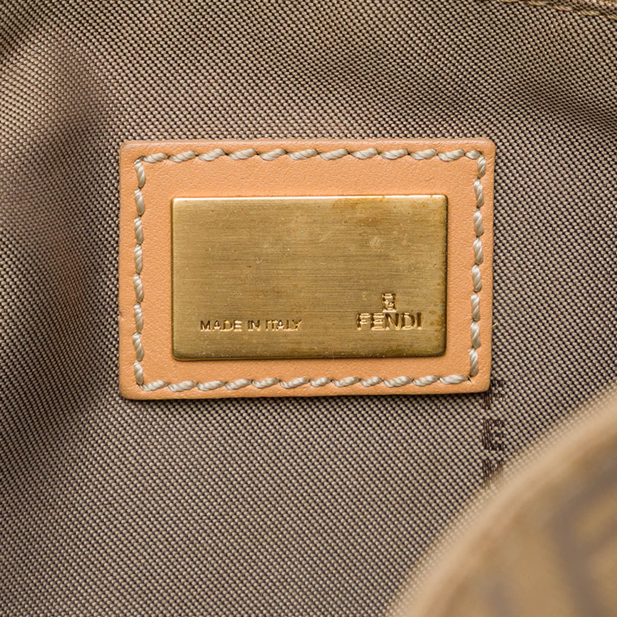 Fendi Zucchino Canvas Shopping Tote