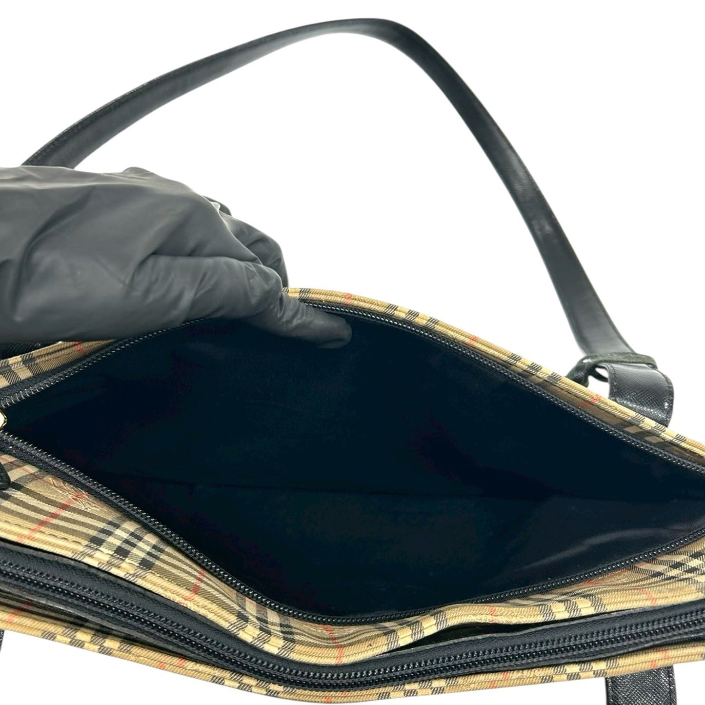 Burberry Haymarket Check Canvas Tote