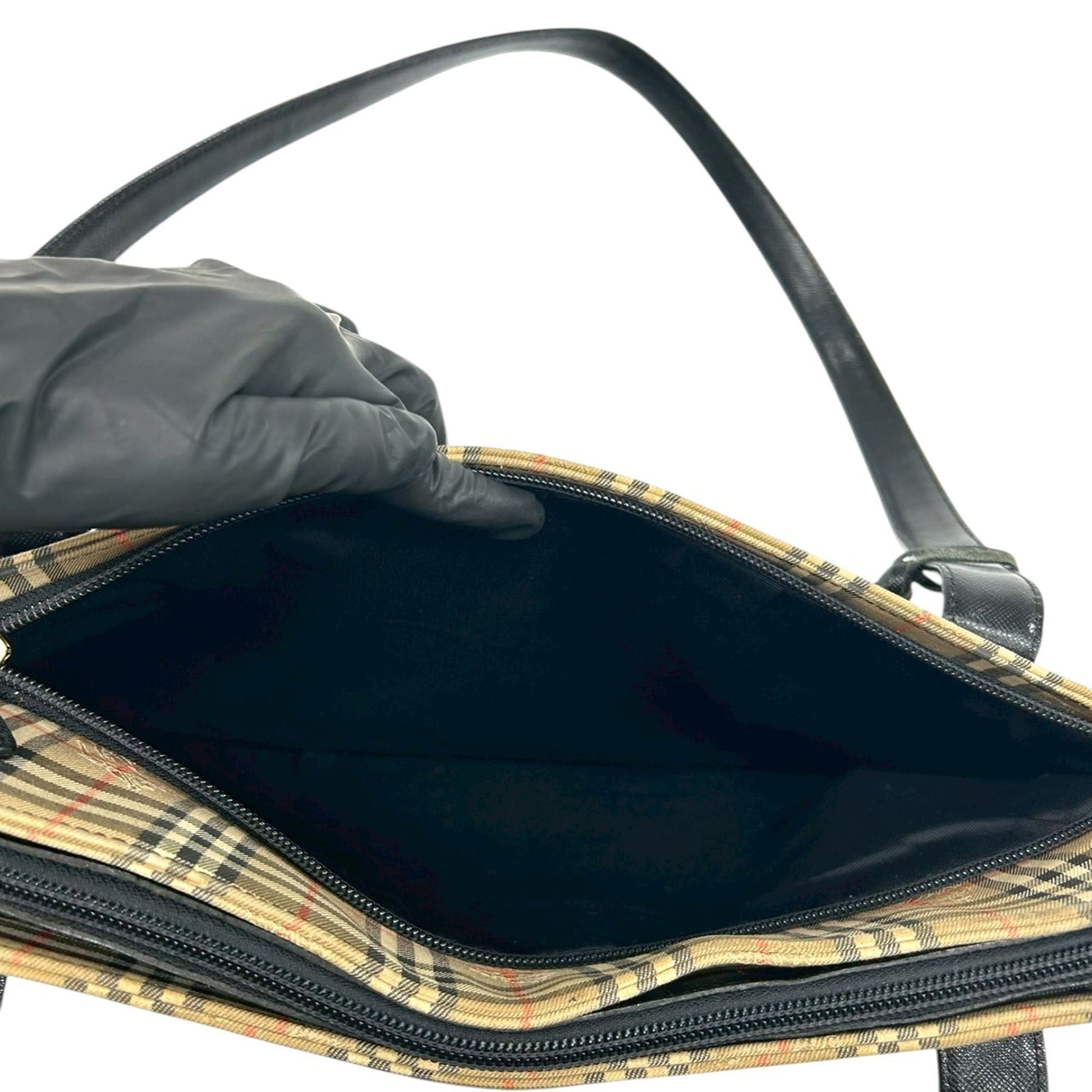 Burberry Haymarket Check Canvas Tote