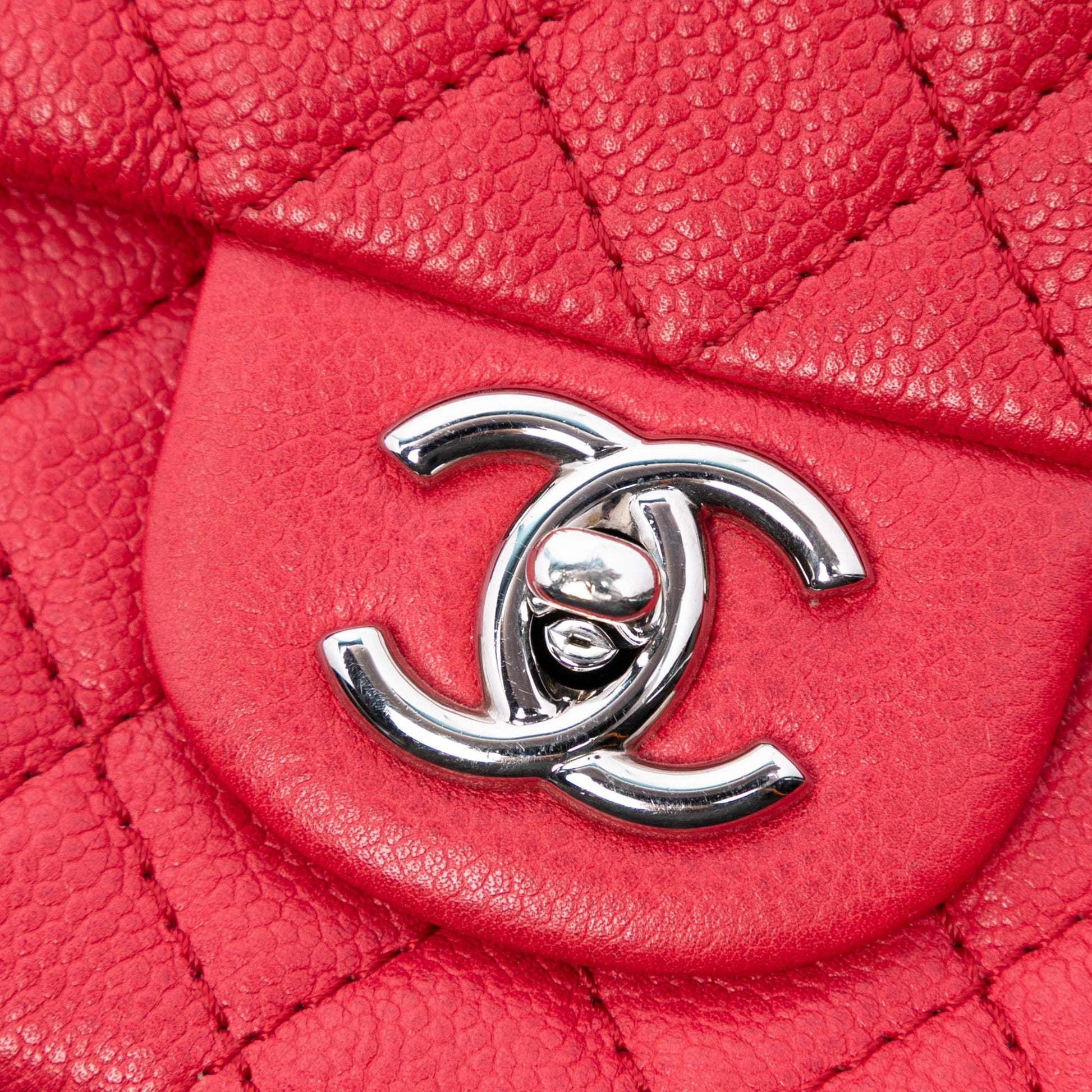 Chanel Classic Caviar East West Single Flap