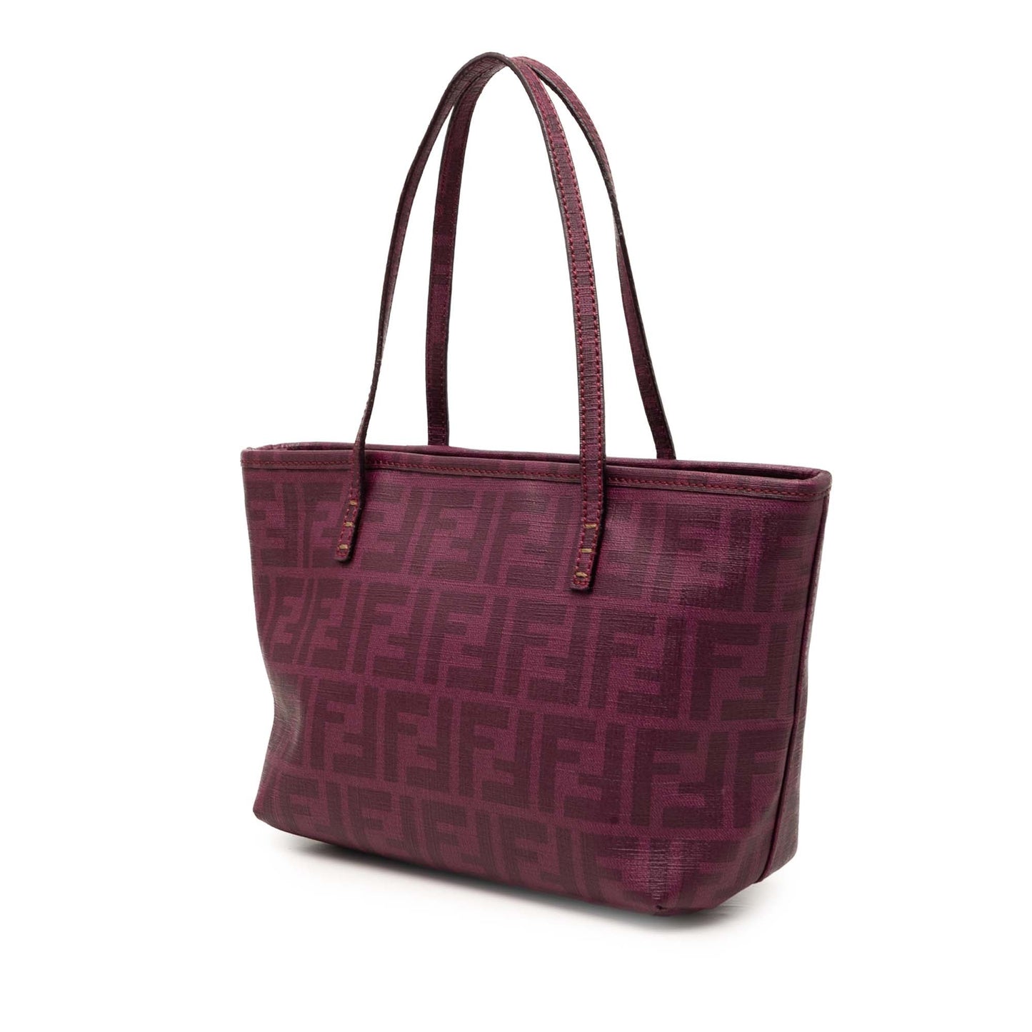 Fendi Small Zucca Floral Embroidered Spalmati Roll Tote