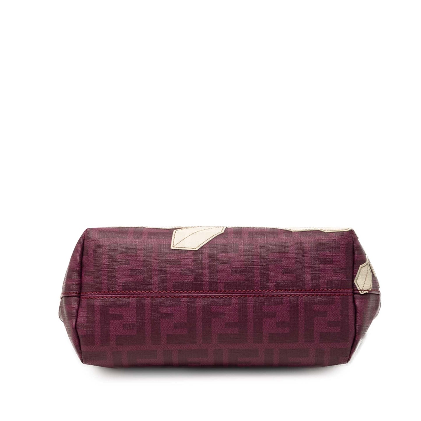 Fendi Small Zucca Floral Embroidered Spalmati Roll Tote