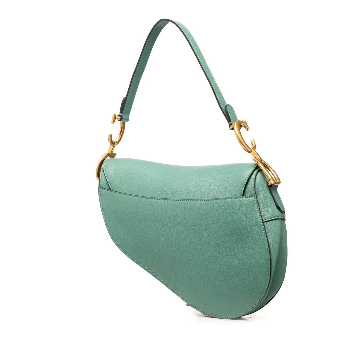 Dior Mini Goatskin Saddle Bag — Green