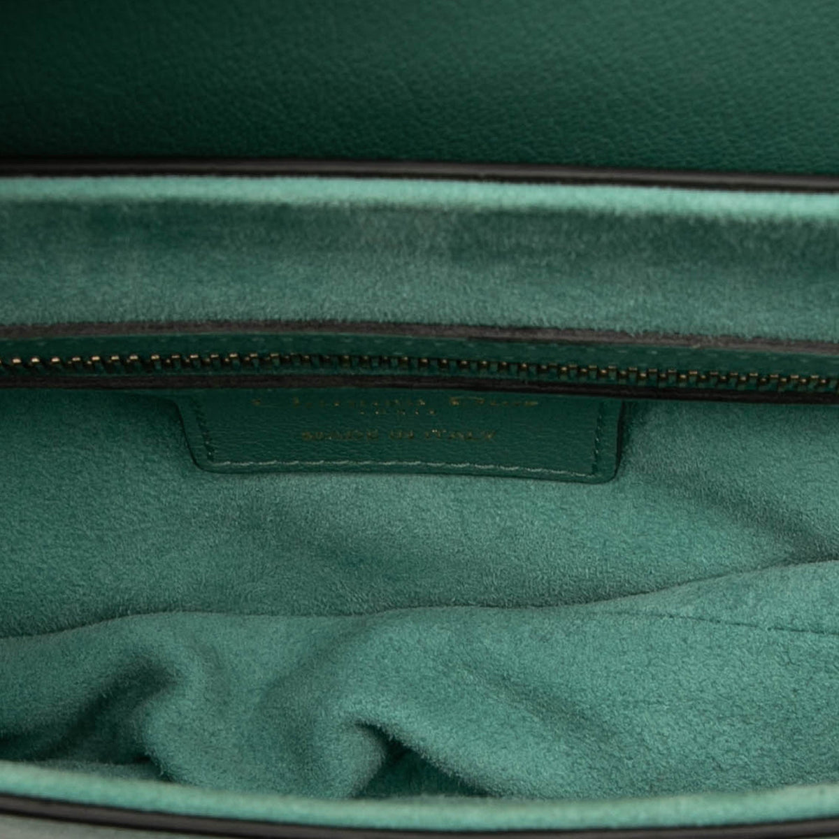 Dior Mini Goatskin Saddle Bag — Green