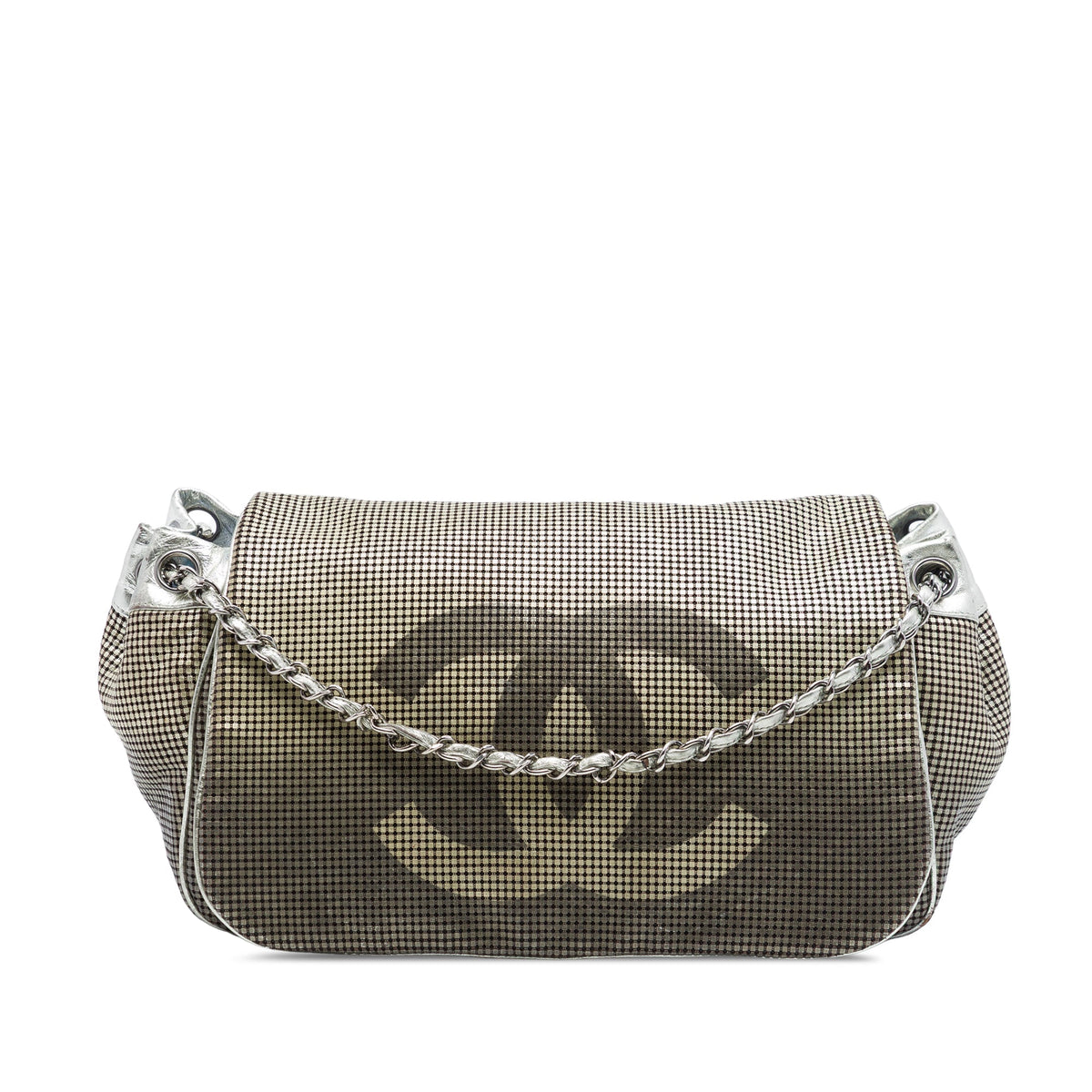 Chanel Metallic Perforated Lambskin Hollywood Accordion Flap