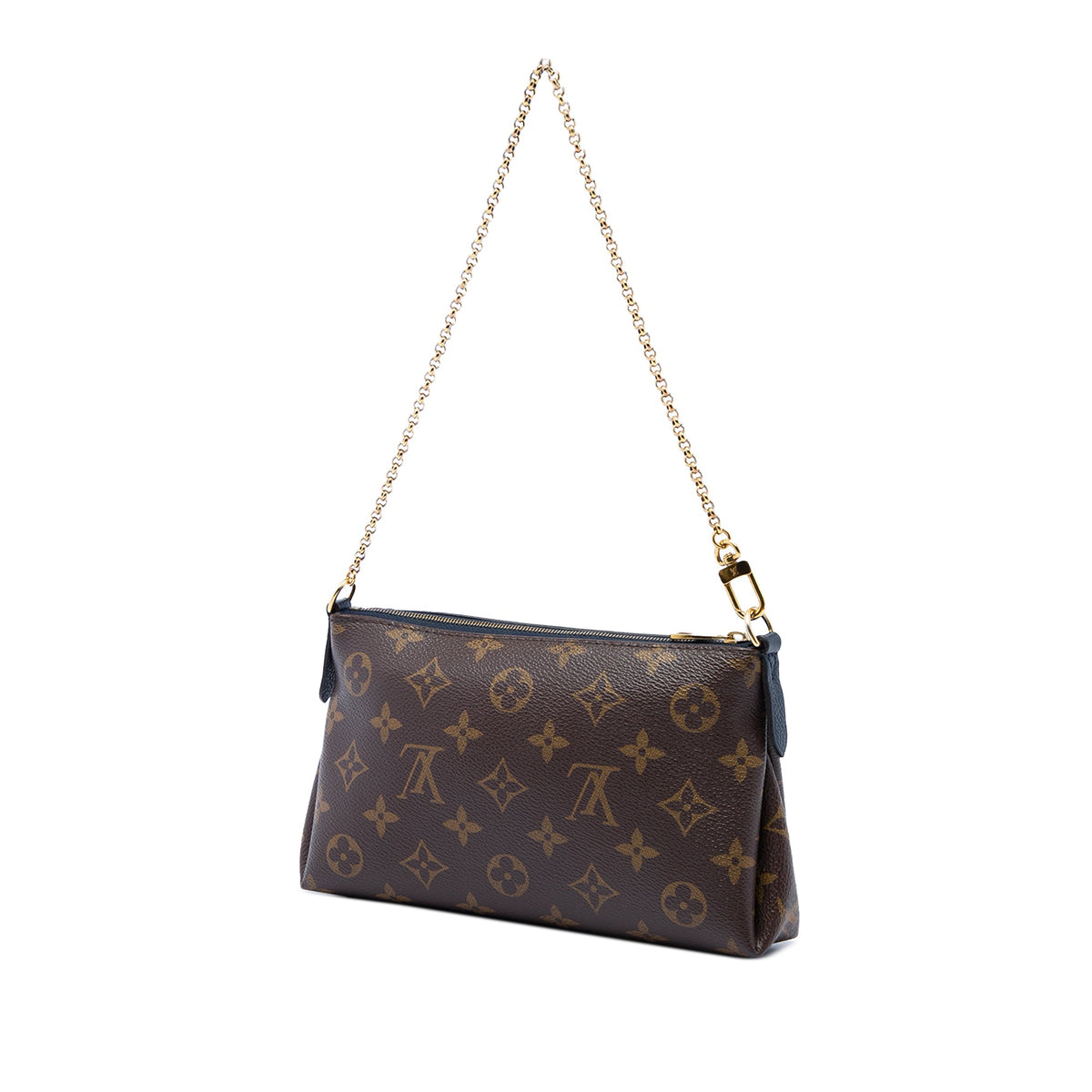 Louis Vuitton Monogram Pallas Clutch — Blue