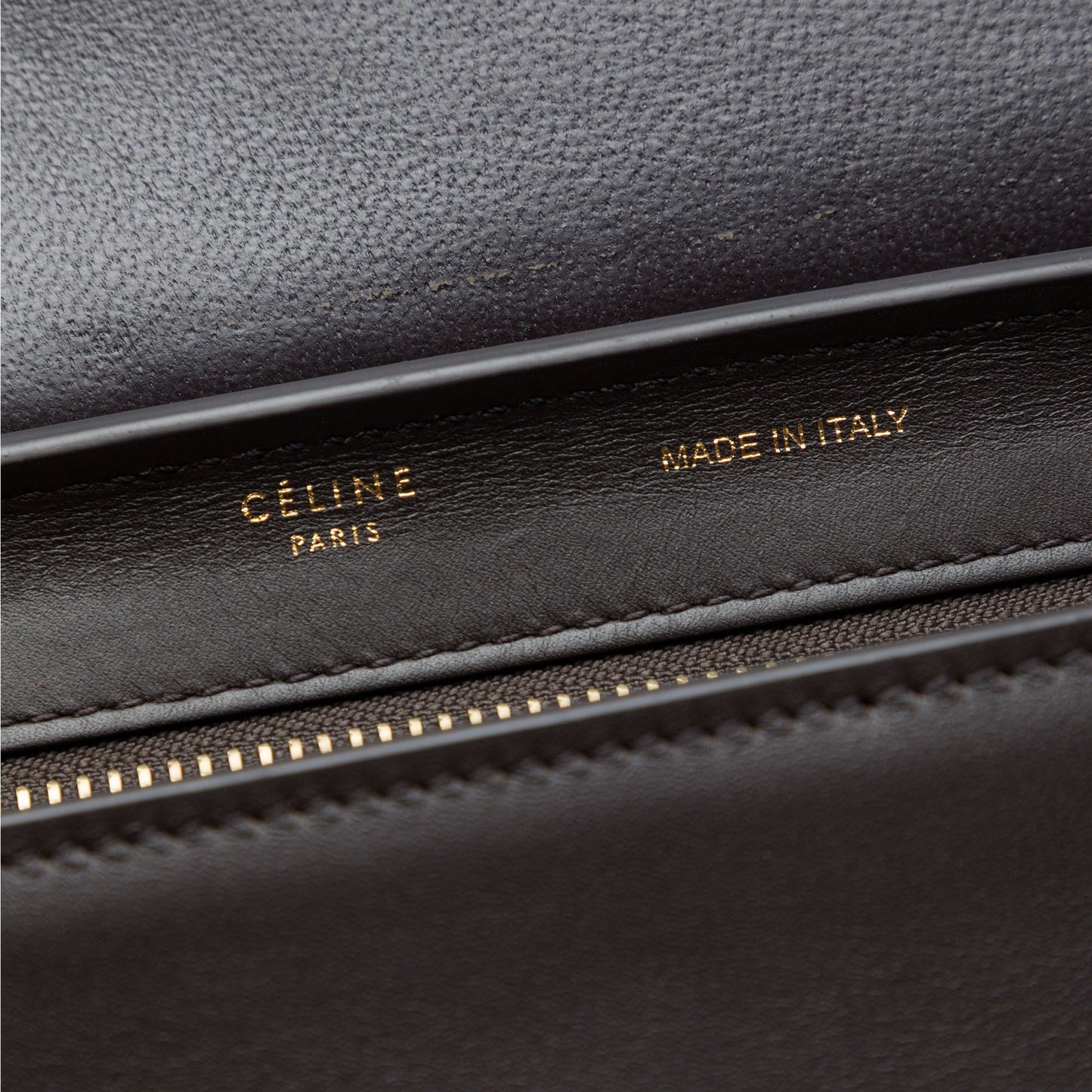 Celine Small Tricolor Calfskin and Suede Trapeze Satchel