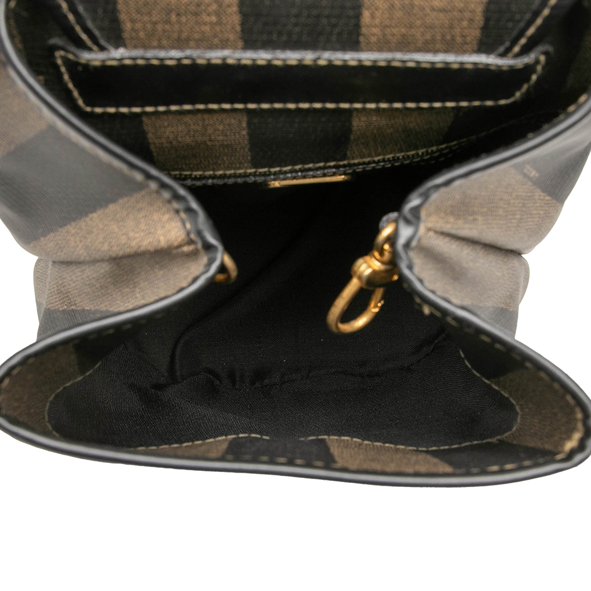 Fendi Pequin Coated Canvas Sling Bag