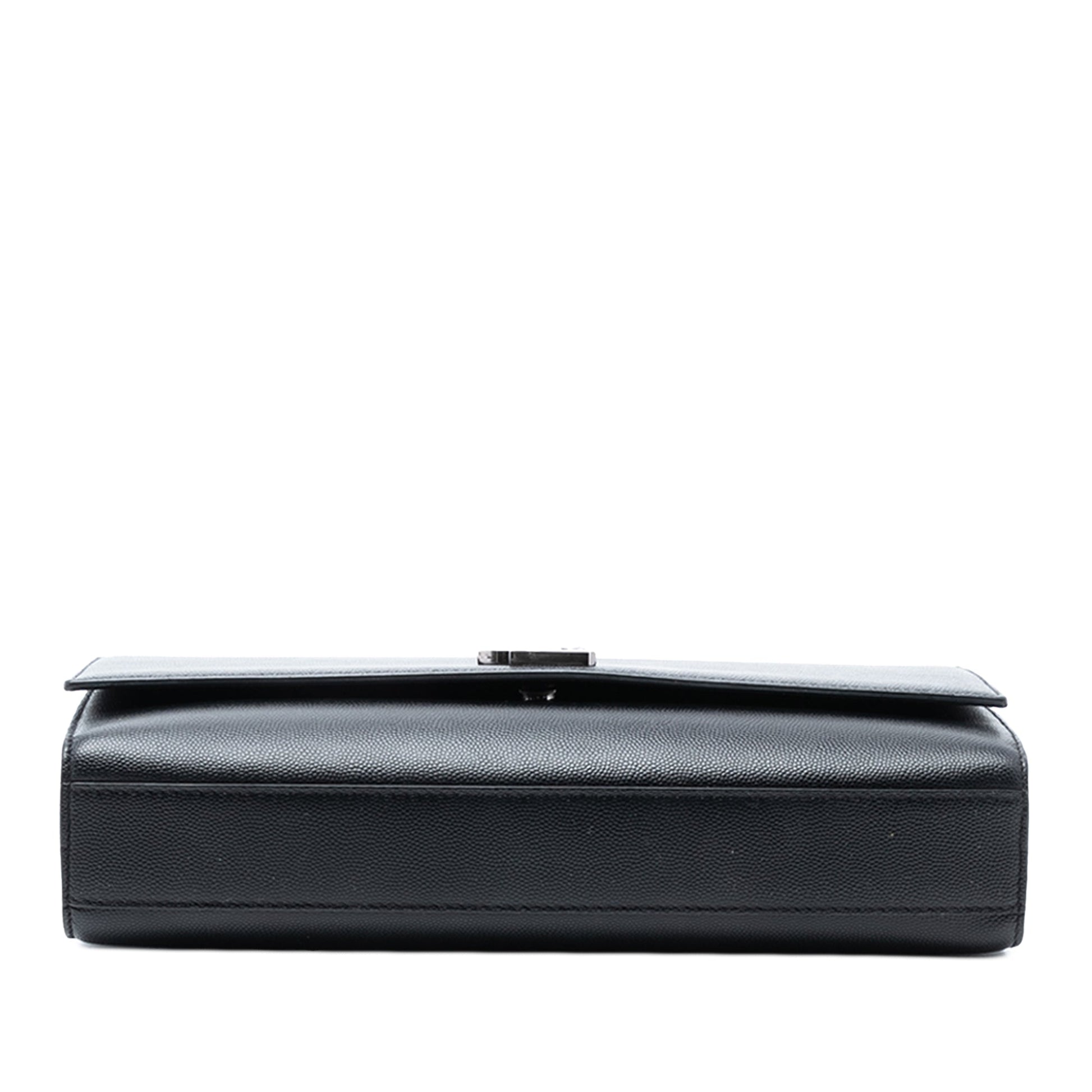 Saint Laurent Medium Grain De Poudre Leather Monogram Kate Crossbody