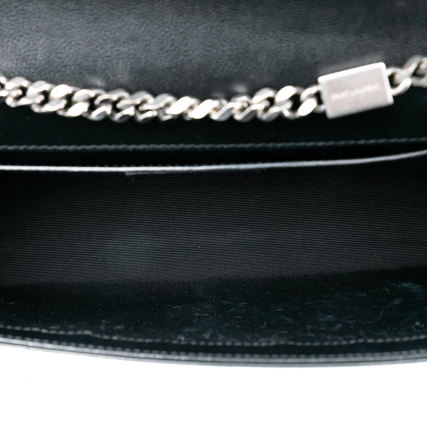 Saint Laurent Medium Grain De Poudre Leather Monogram Kate Crossbody