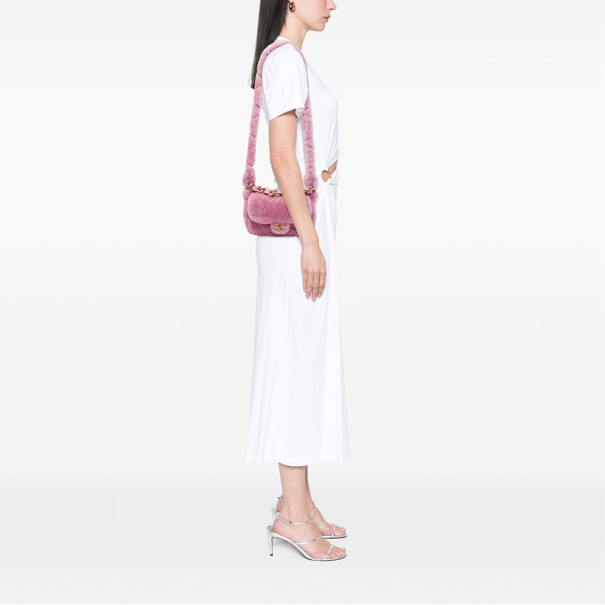 Chanel Quilted Shearling Coconing Single Flap — Pink