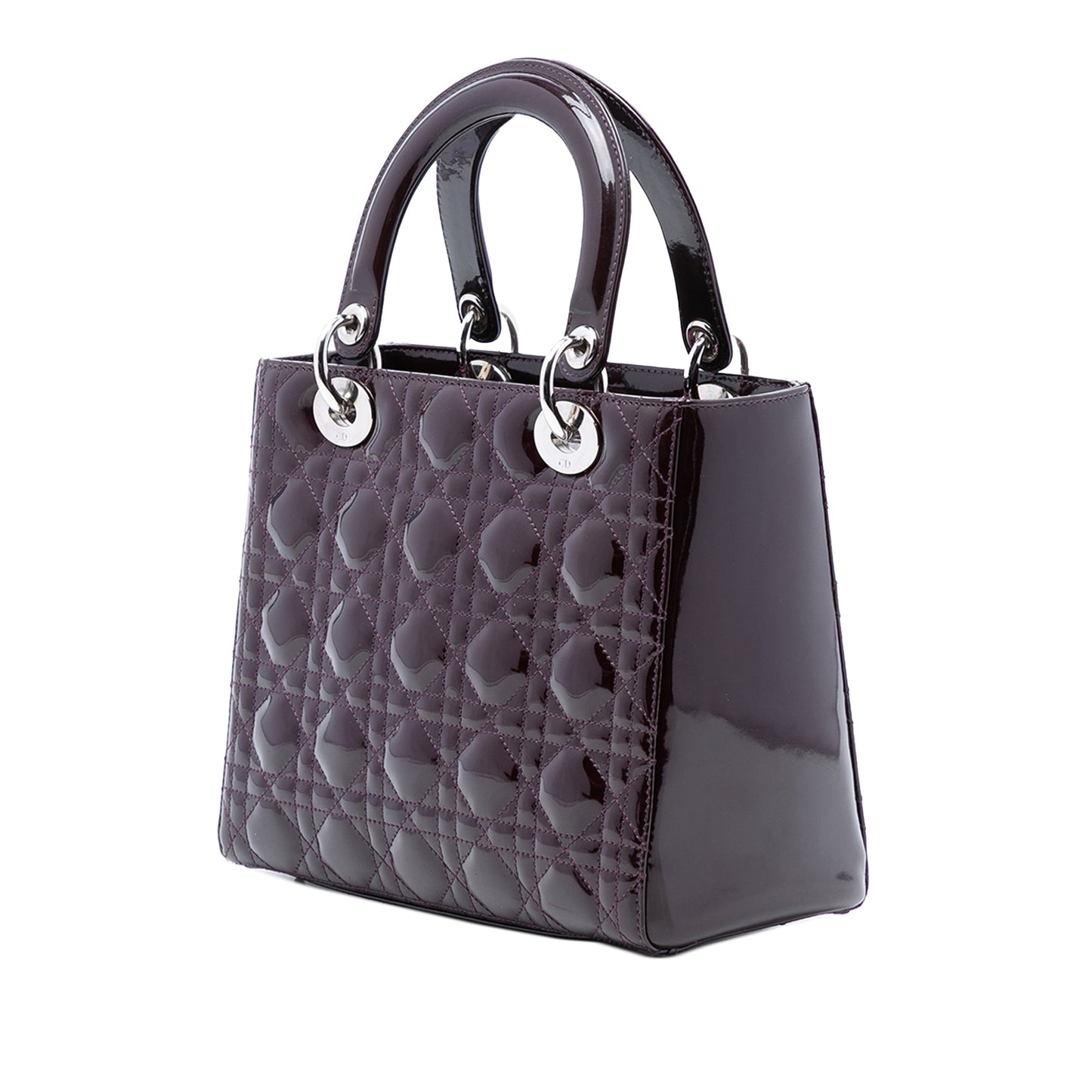 Dior Medium Patent Cannage Lady Dior