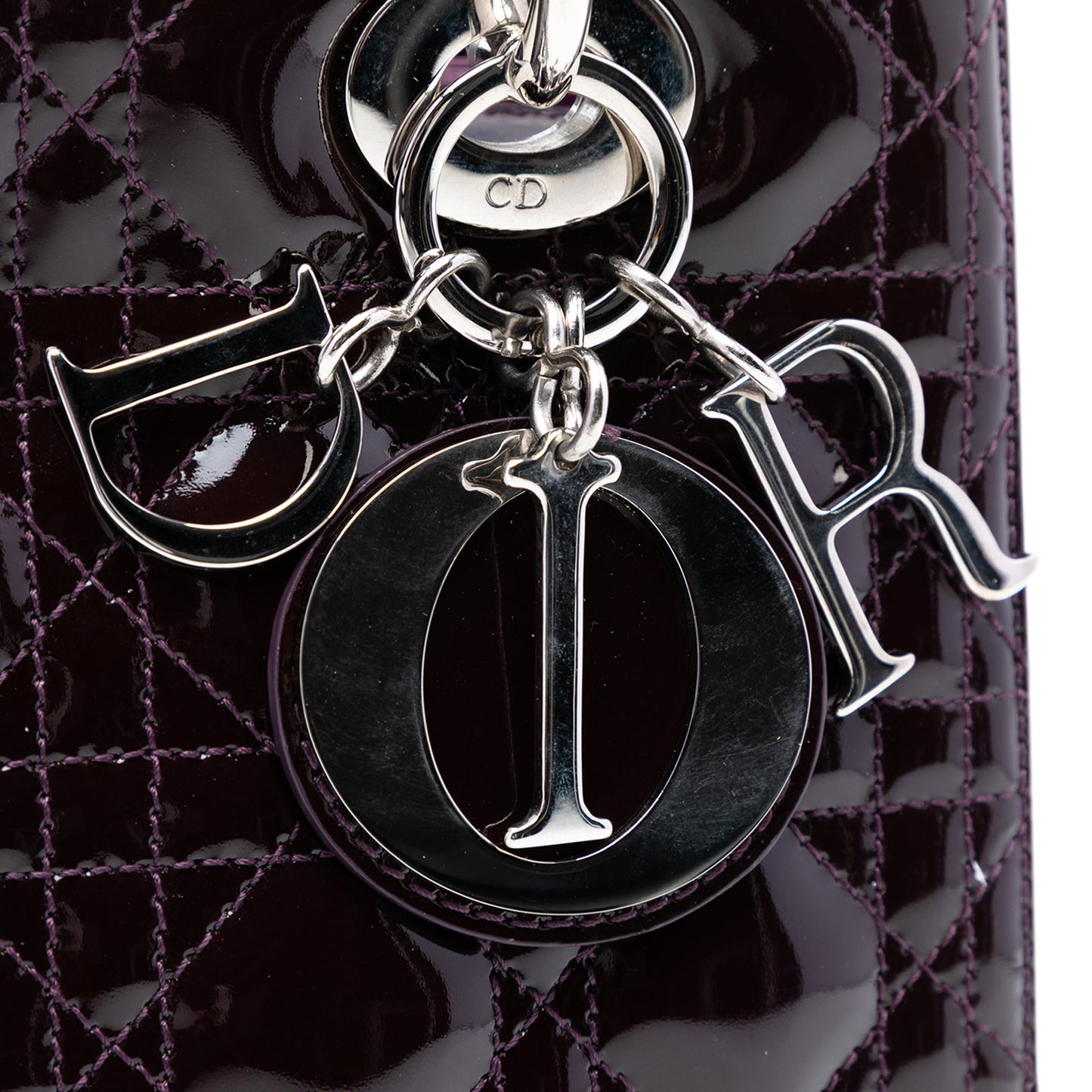 Dior Medium Patent Cannage Lady Dior