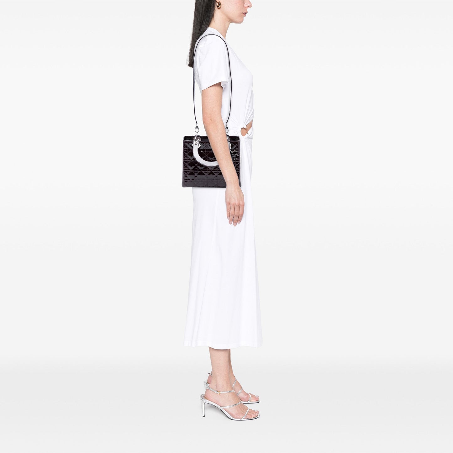 Dior Medium Patent Cannage Lady Dior