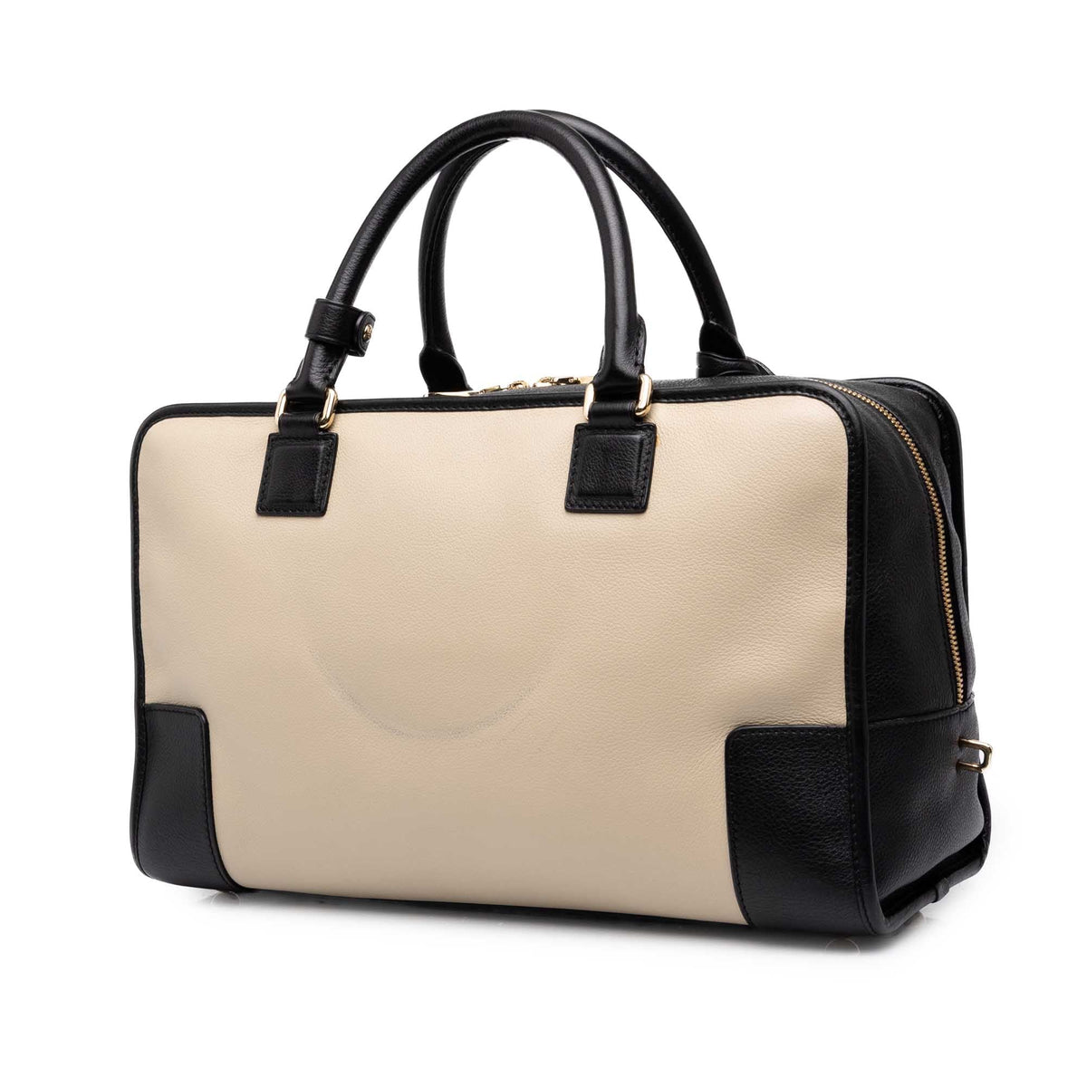 LOEWE Bicolor Leather Amazona 36 — Beige